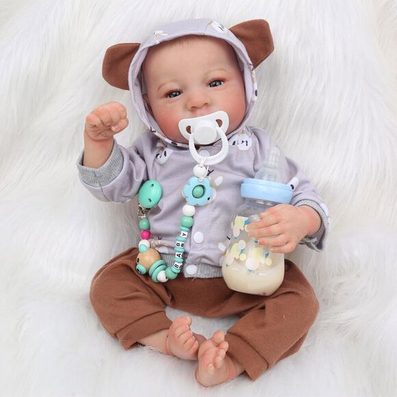 Wooroy Reborn Baby Dolls Boy - 17 Inch Anatomically Correct Realistic Newborn D - Picture 2 of 15